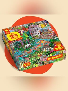 Magic Puzzle Company | EUC Big Rock City Mystery Reveal Challenge Puzzle - 1000
